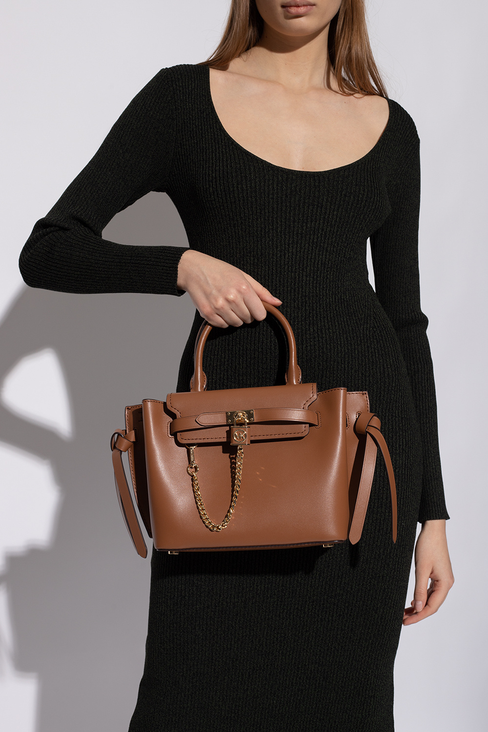 Michael kors clearance hamilton bag brown